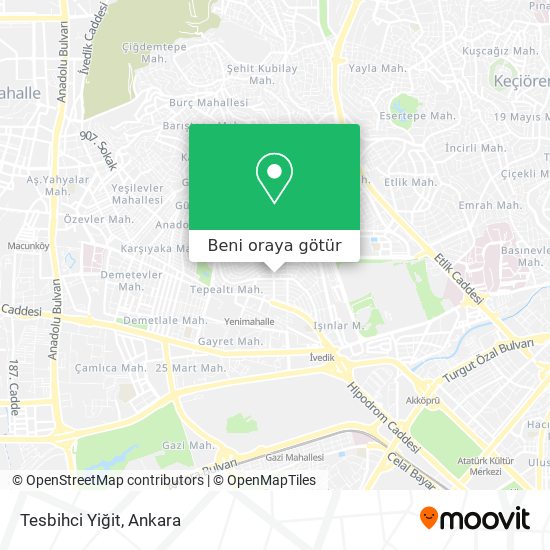 Tesbihci Yiğit harita