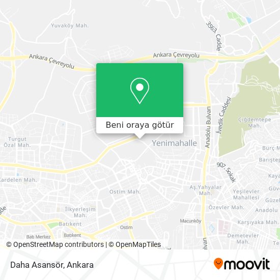 Daha Asansör harita