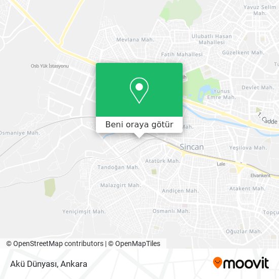 Akü Dünyası harita