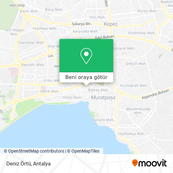 Deniz Örtü harita