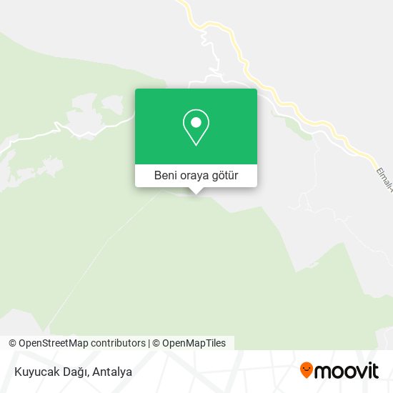 Kuyucak Dağı harita