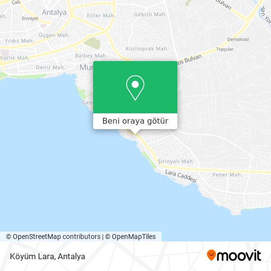 Köyüm Lara harita