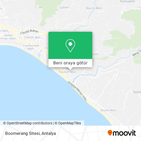 Boomerang Sitesi harita