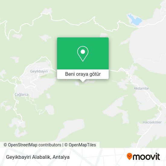 Geyikbayiri Alabalik harita