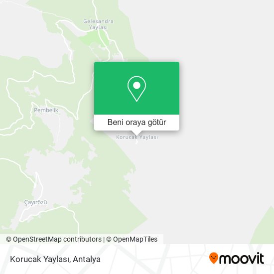 Korucak Yaylası harita