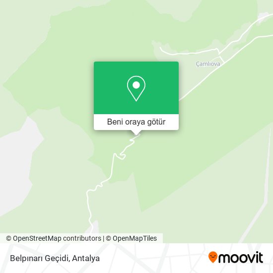 Belpınarı Geçidi harita