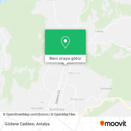 Gödene Caddesi harita