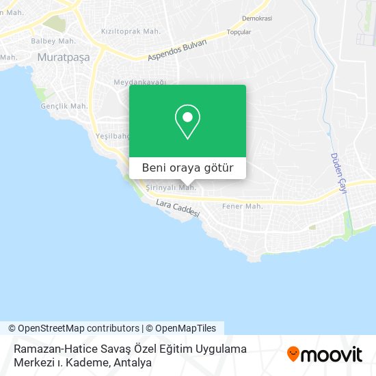Ramazan-Hatice Savaş Özel Eğitim Uygulama Merkezi ı. Kademe harita