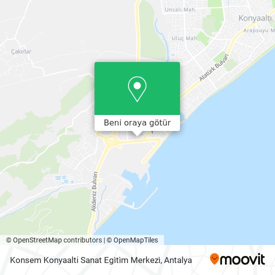 Konsem Konyaalti Sanat Egìtìm Merkezì harita