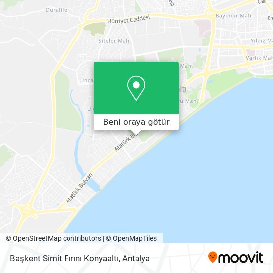 Başkent Simit Fırını Konyaaltı harita