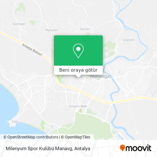 Milenyum Spor Kulübü Manavg harita