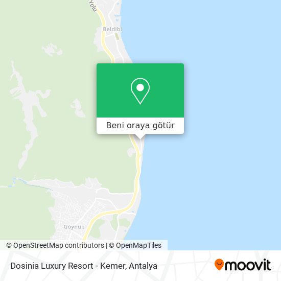 Dosinia Luxury Resort - Kemer harita