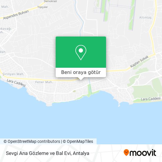 Sevgi Ana Gözleme ve Bal Evi harita