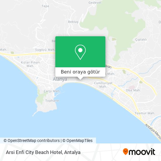 Arsi Enfi City Beach Hotel harita