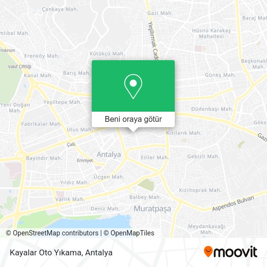 Kayalar Oto Yıkama harita