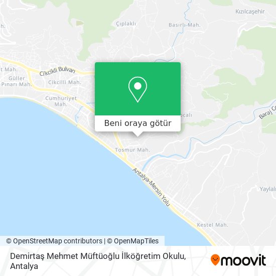 Demirtaş Mehmet Müftüoğlu İlköğretim Okulu harita