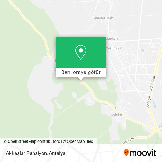 Akkaşlar Pansiyon harita