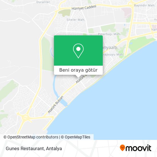 Gunes Restaurant harita
