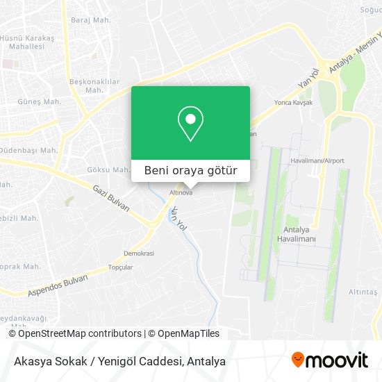 Akasya Sokak / Yenigöl Caddesi harita