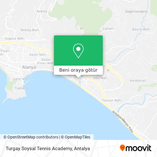 Turgay Soysal Tennis Academy harita