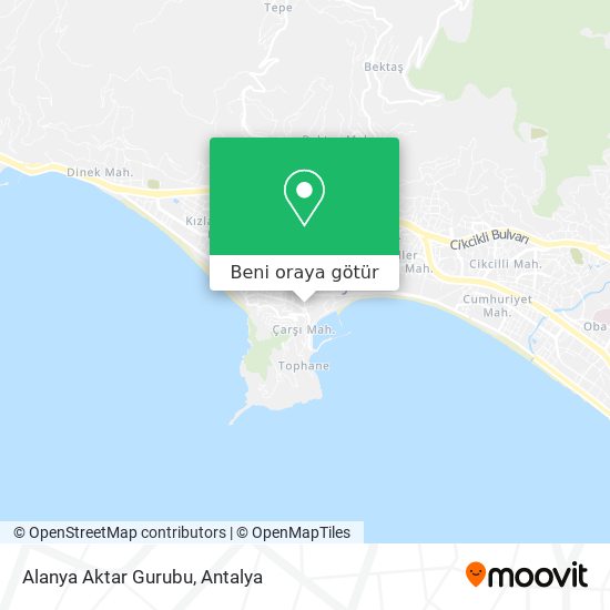 Alanya Aktar Gurubu harita