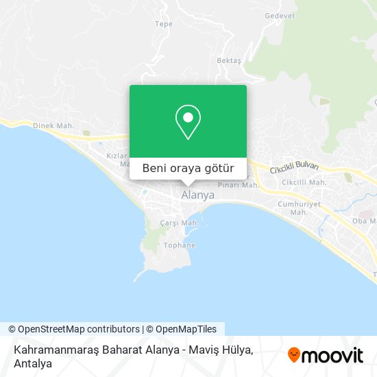 Kahramanmaraş Baharat Alanya - Maviş Hülya harita