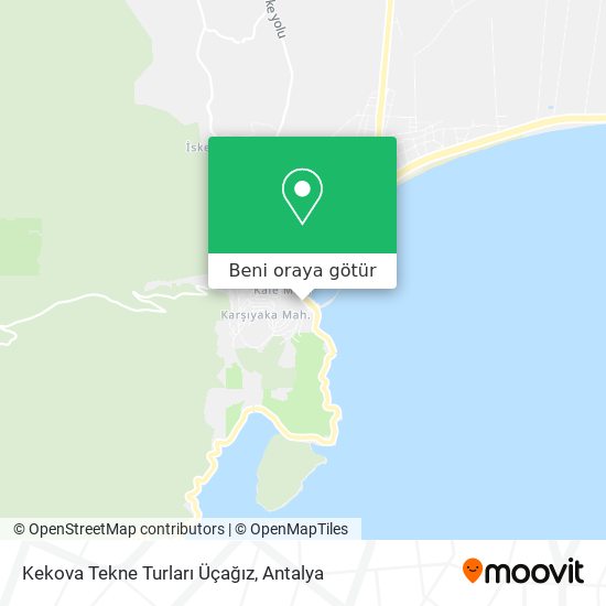 Kekova Tekne Turları Üçağız harita