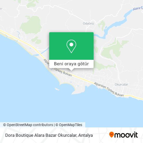 Dora Boutique Alara Bazar Okurcalar harita