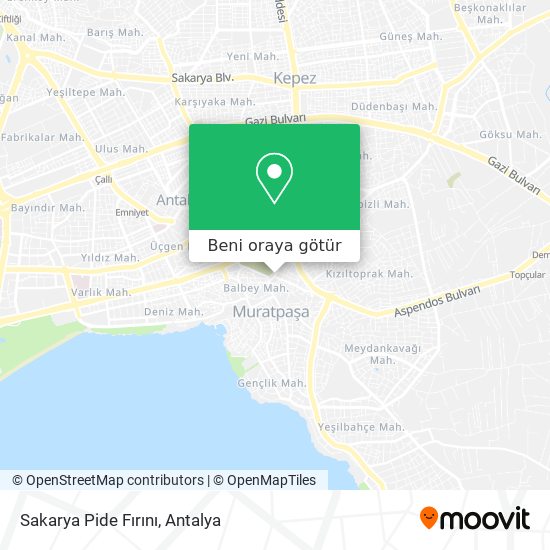 Sakarya Pide Fırını harita