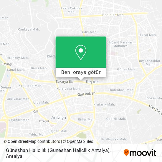 Güneşhan Halıcılık (Güneshan Halicilik Antalya) harita