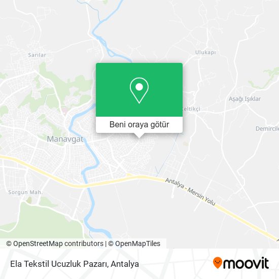 Ela Tekstil Ucuzluk Pazarı harita