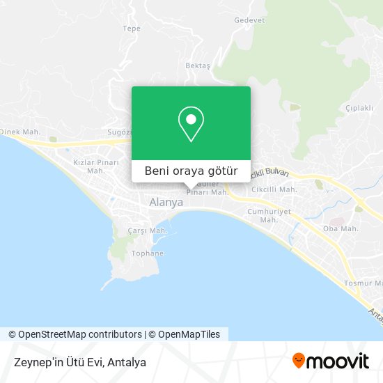 Zeynep'in Ütü Evi harita