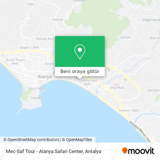 Mec-Saf Tour - Alanya Safari Center harita
