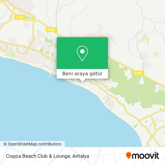 Coppa Beach Club & Lounge harita