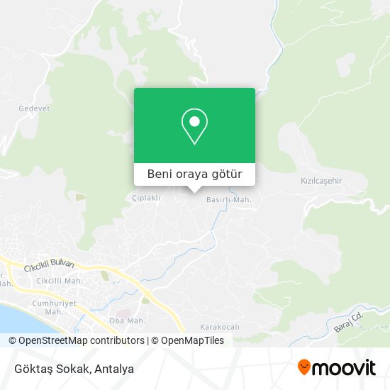 Göktaş Sokak harita