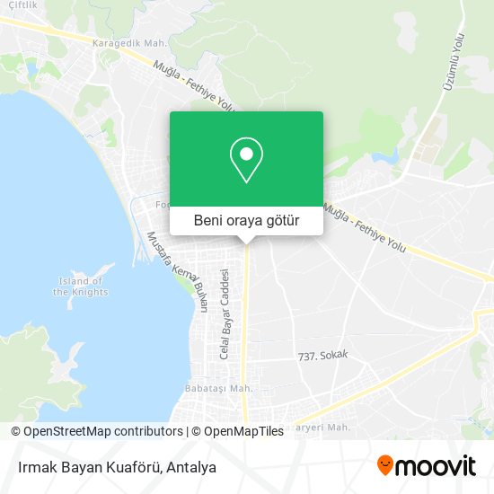 Irmak Bayan Kuaförü harita