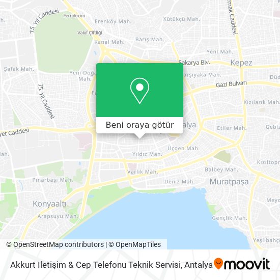 Akkurt Iletişim & Cep Telefonu Teknik Servisi harita