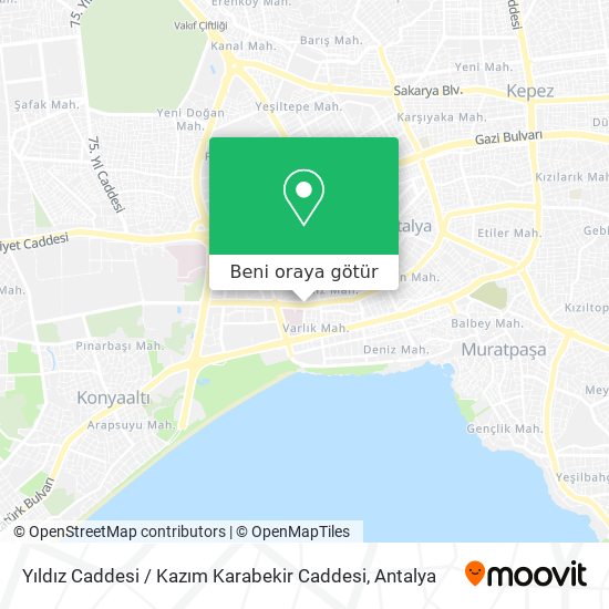 Yıldız Caddesi / Kazım Karabekir Caddesi harita