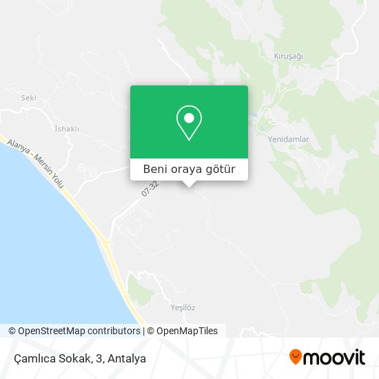 Çamlıca Sokak, 3 harita