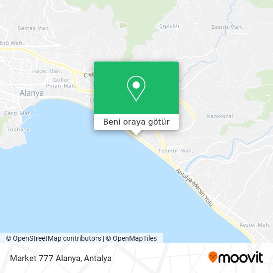 Market 777 Alanya harita