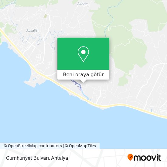 Cumhuriyet Bulvarı harita