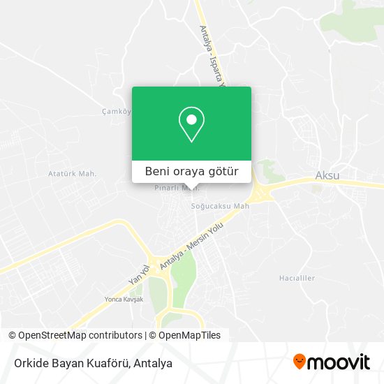 Orkide Bayan Kuaförü harita