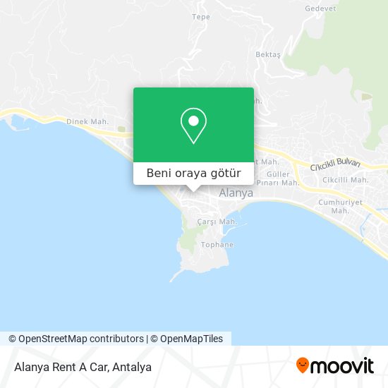 Alanya Rent A Car harita