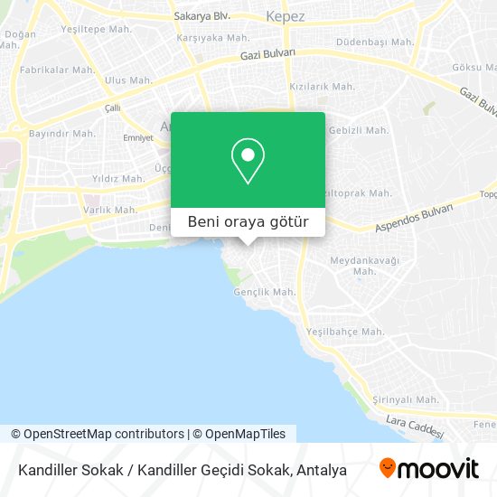 Kandiller Sokak / Kandiller Geçidi Sokak harita