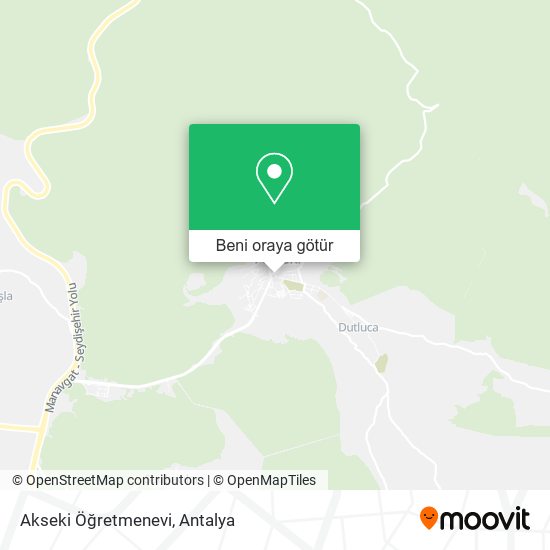 Akseki Öğretmenevi harita