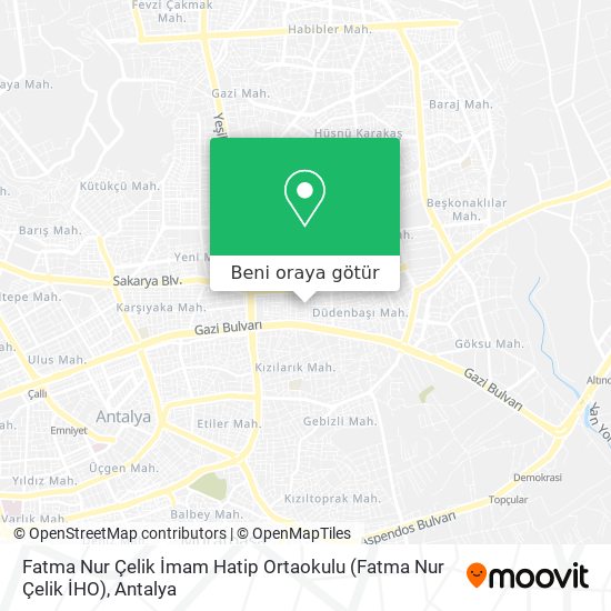 Fatma Nur Çelik İmam Hatip Ortaokulu (Fatma Nur Çelik İHO) harita