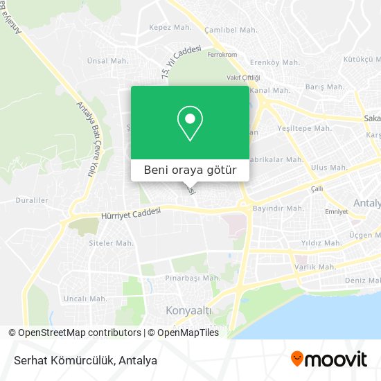 Serhat Kömürcülük harita