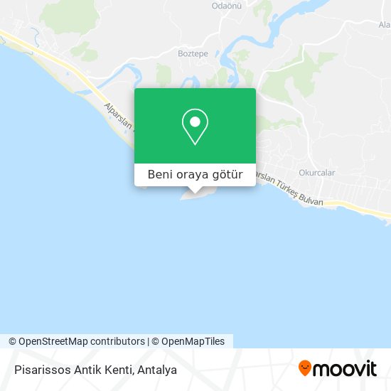 Pisarissos Antik Kenti harita