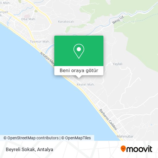 Beyreli Sokak harita
