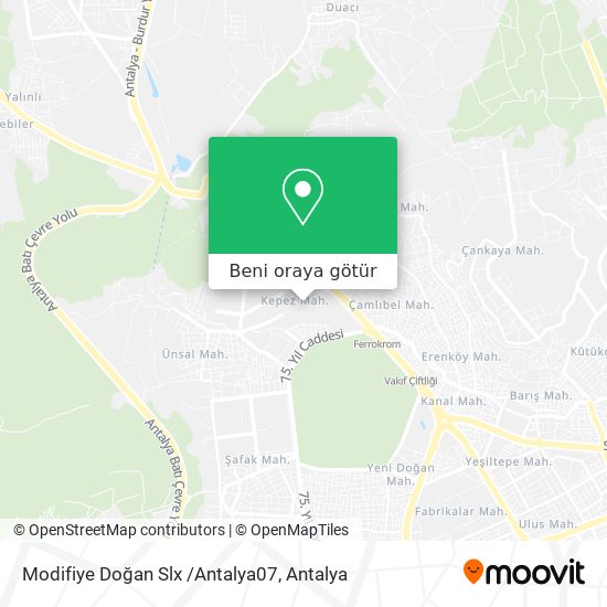 Modifiye Doğan Slx /Antalya07 harita